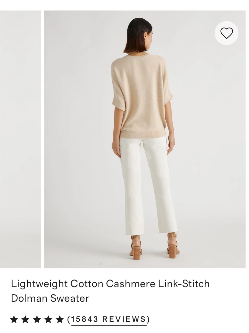 Quince Lightweight Cotton-Cashmere Dolman Sweater - Picture 3 of 12